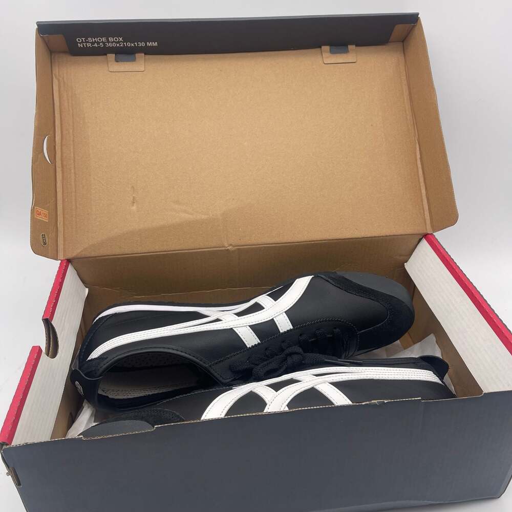Onitsuka Tiger Mexico 66 Black White Sneakers 1183C102-001 Size 12.5 New Box - Picture 3 of 16